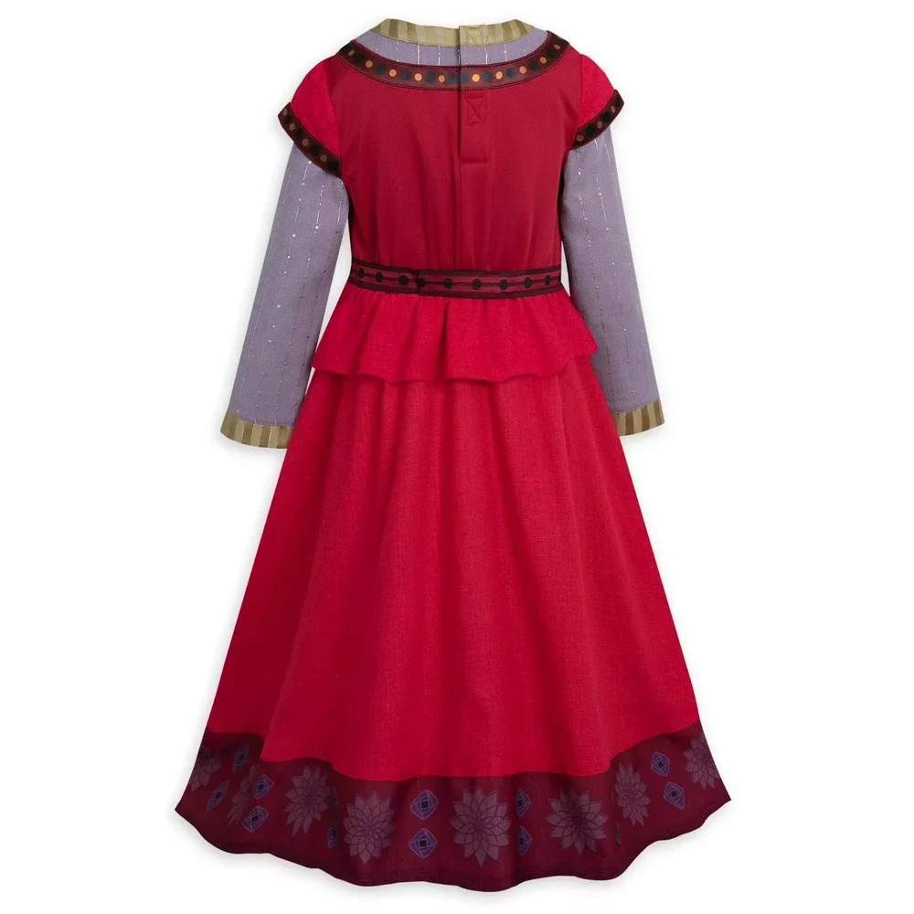 NWT Disney Wish Dahlia Costume Dress Kids Girls Sz 3 Halloween Cosplay Outfit